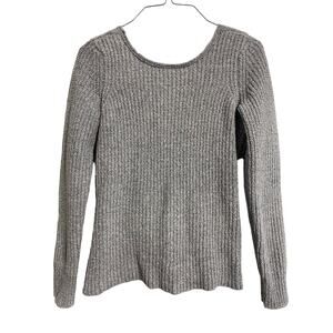 American Eagle Cross Back Knit Sweater Gray Size XS